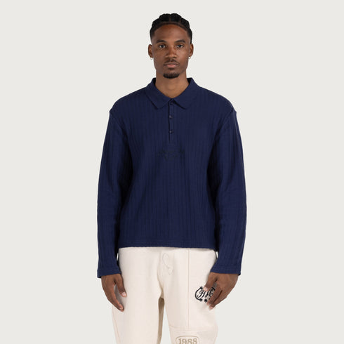 HONOR THE GIFT Long Sleeve Knit Polo Mens Apparel